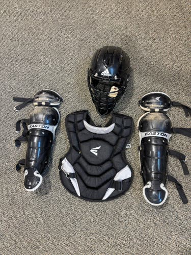 Youth Easton Black Magic 2.0 Catcher's Set w/ Adidas Mask