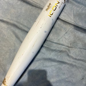 2024 Rawlings Icon Composite Bat USSSA Certified (-5) Composite 27 oz 32" (Used) Small Crack