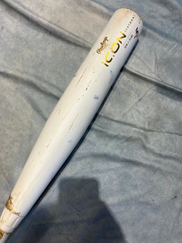 2024 Rawlings Icon Composite Bat USSSA Certified (-5) Composite 27 oz 32" (Used) Small Crack