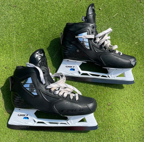 True True SVH Pro Two Piece Hockey Goalie Skates Regular Width 12 (Used)