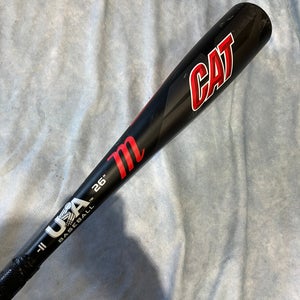 2021 Marucci CAT Alloy Bat USABat Certified (-11) Alloy 15 oz 26" (Used)