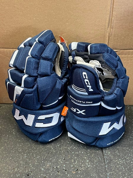New CCM Tacks XF Hockey Gloves 12" Navy Blue