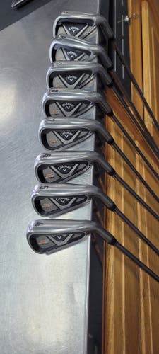 Used Callaway X2 HOT Mens Iron Set RH 4I-GW/AW 11497-S000151270