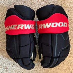 Sher-Wood Code Encrypt Pro Gloves 15" Pro Stock Canada Four Nations (Used)