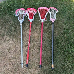 Custom Sticks! Want gone tonight offer up. Lacrosse stick bundle.