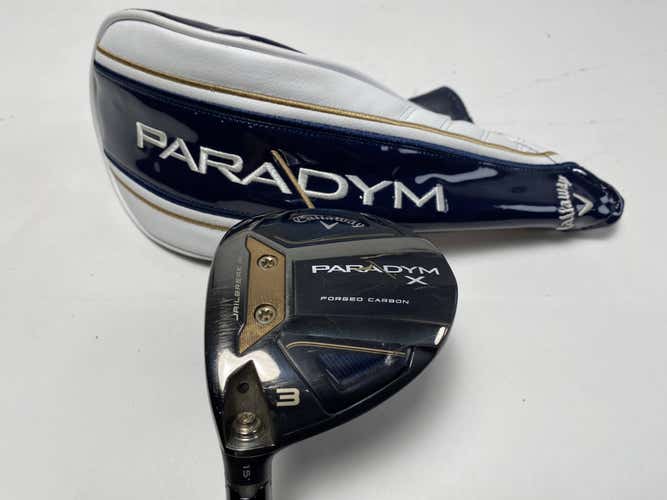 Callaway Paradym X 3 Fairway Wood 15* Aldila Ascent 50g Senior LH HC