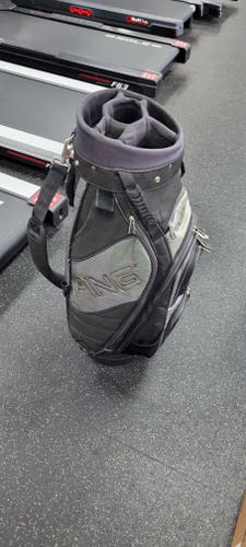 Used Ping 6 WAY Mens Cart Bag Black 11497-S000151273