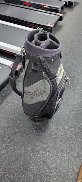 Used Ping 6 WAY Mens Cart Bag Black 11497-S000151273