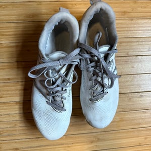 White Men's Size M 9.0 (W 10.0) Adult New Balance Freeze 4.0 Low Top Molded Cleats (Used)
