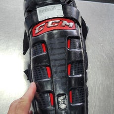 Used CCM CL Junior Shin Guards Black 13" 11497-S000151300