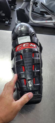 Used CCM CL Junior Shin Guards Black 13" 11497-S000151300