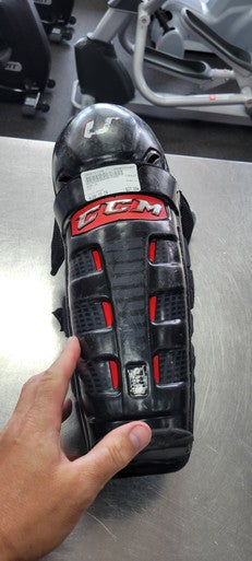 Used CCM CL Junior Shin Guards Black 13" 11497-S000151300