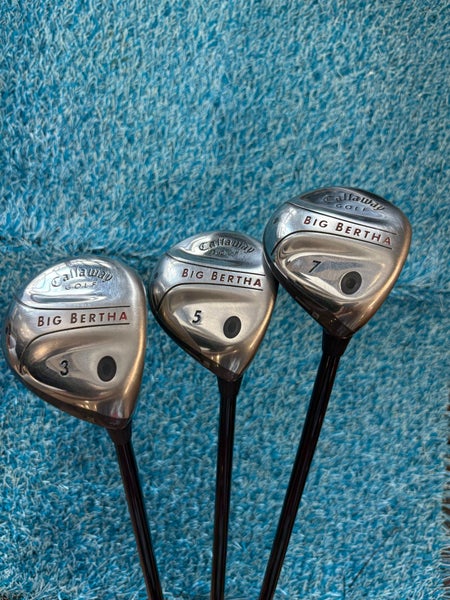 *3-Pack* Callaway Big Bertha Fairway Woods (3, 5, 7) RH | RCH 75w Regular Flex Shaft (Used)