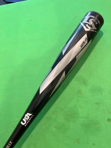 2022 Louisville Slugger Solo Alloy Bat USABat Certified (-11) Alloy 19 oz 30" (Used)