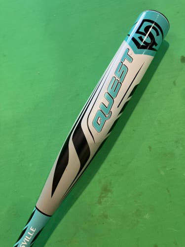 White 2020 Louisville Slugger Quest Alloy Bat (-12) Alloy 16 oz 28" (Used)