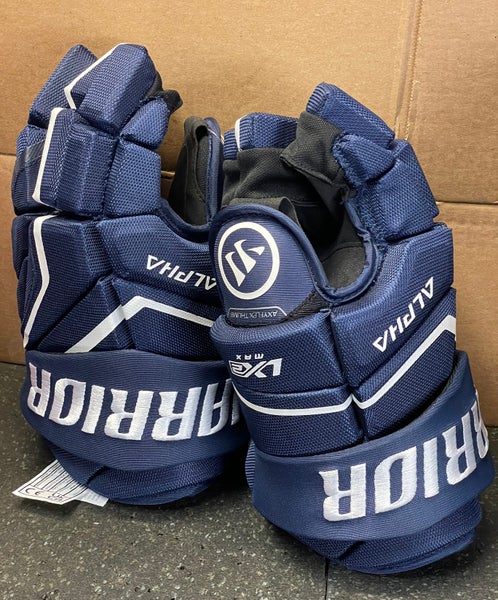 New Warrior Alpha LX2 Max Hockey Gloves 13" Navy Blue