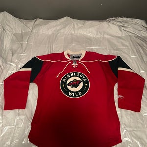 Minnesota Wild Jersey - Reebok Alternate Red - Medium