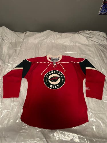 Minnesota Wild Jersey - Reebok Alternate Red - Medium