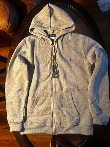 Ralph Lauren Polo Set – Grey Zip-Up & Pants (Brand New w/Tags)