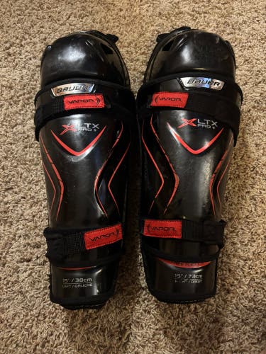 Senior Bauer Vapor XLTX Pro+ 15" Shin Pads (Used)