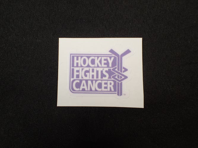 Hockey Fights Cancer Pro Stock Decal Sticker for Back of Helmet 2x