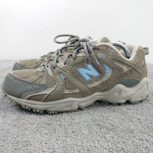 New Balance 474 Womens Size 7 D Running Shoes Brown Trail Sneakers Lace Up Low