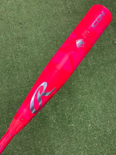 2025 "Electric Unicorn" Rawlings Icon Composite Bat USSSA Certified (-5) Composite 25 oz 30" (Used)