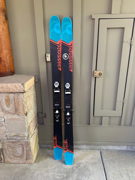 Rossignol Super 7 188 cm Powder Skis With Bindings Max Din 12 (Used)