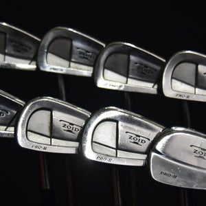 MIZUNO ZOID PRO II IRONS SET 3-9, PW STIFF FLEX, RIGHT HANDED 38" (5I), NEW GRIP