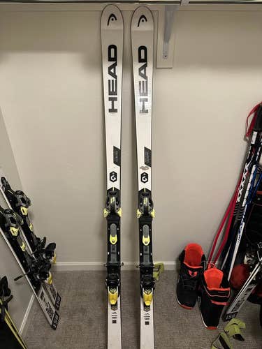 Ski Racing 186 cm HEAD World Cup Rebels e-GS RD Skis With Bindings Max Din 16 (Used)