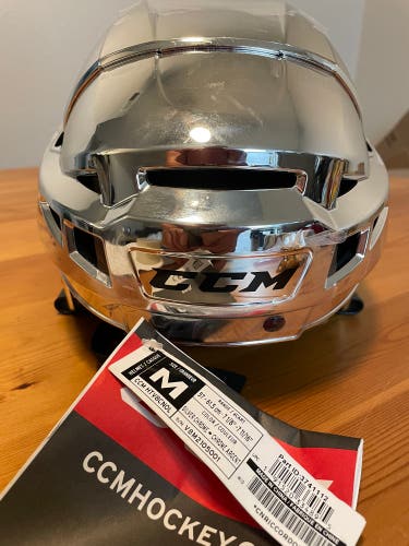 New Pro Stock CCM Chrome V08 Hockey Helmet LA Kings Medium