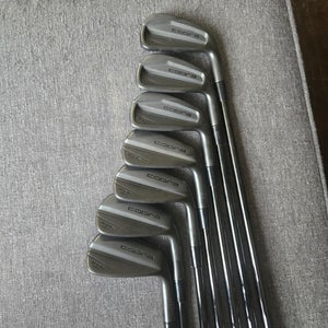 Men's 2025 Cobra King Forged CB/MB Black Right Handed Iron Set Stiff Flex Steel Shaft (Used)