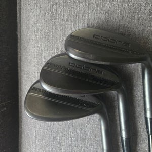 Men's 2025 Cobra Cobra KING Black Right Handed Wedge Stiff Flex 50 Degree Steel Shaft (Used)