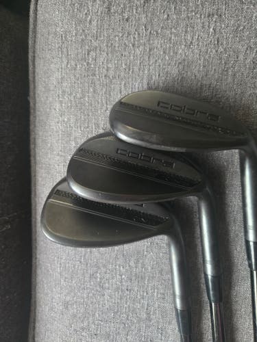 Men's 2025 Cobra Cobra KING Black Right Handed Wedge Stiff Flex 50 Degree Steel Shaft (Used)