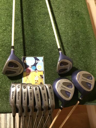 Wilson Ladies Power Chamber Full Set (D, 3W, 5W, 7W, 4-PW) Graphite & Steel