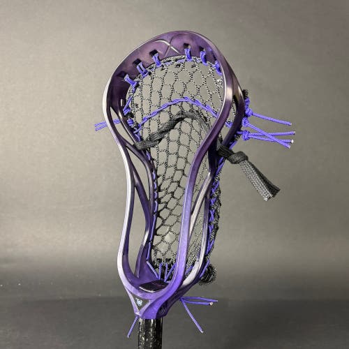 ECD Weapon X 2.0 Faceoff Lacrosse Head – Purple w/ Black Mesh | Pro-Strung