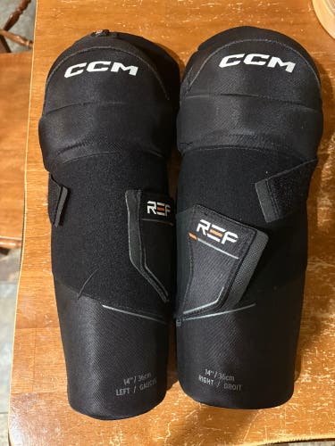 Senior CCM Referee 14" Shin Pads (Used)