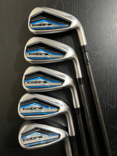 Cobra F-Max Airspeed 7-PW+SW RH Irons Airspeed 45 Lite-Flex Graphite Shafts