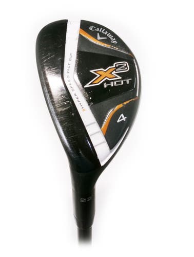 LH Callaway X2 Hot 22* 4 Hybrid Graphite Callaway X2 Hot 55g Senior Flex