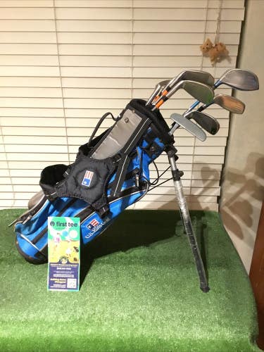 USKG WT-20 Ultralight Set (FW D, Hy, 6, 7i, 8i, PW, SW, Putter) UL48 & Stand Bag