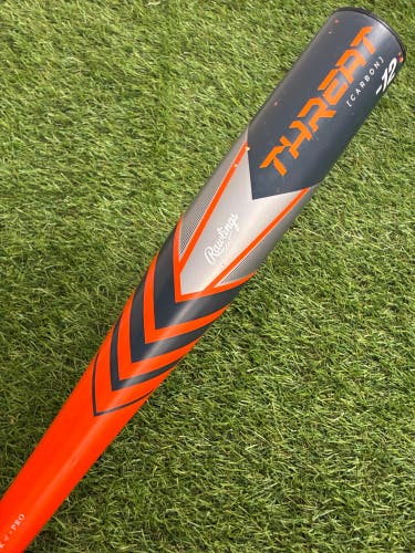 2024 Rawlings Threat Composite Bat USABat Certified (-12) Composite 17 oz 29" (Used)
