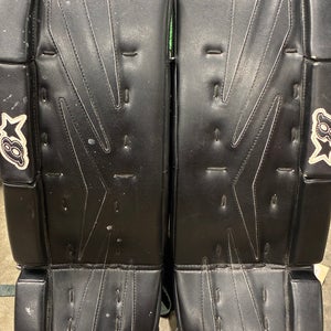 Black 21" Youth Brian's Netzero Goalie Leg Pads (Used)