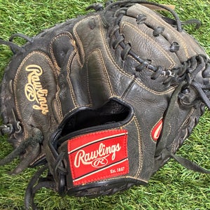Black Rawlings Renegade RH Catcher's Baseball Glove 32" (Used)