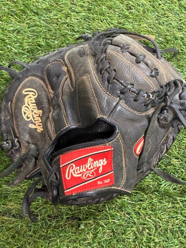 Black Rawlings Renegade RH Catcher's Baseball Glove 32" (Used)