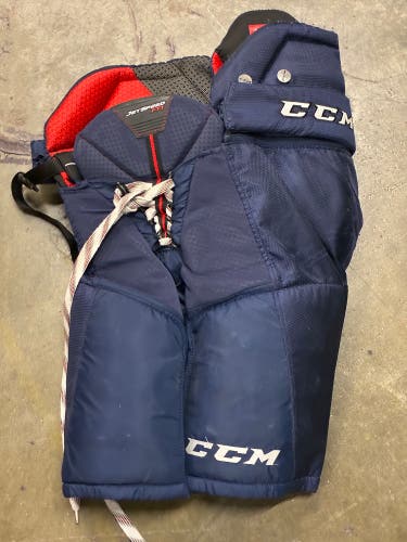 Blue Junior Large CCM JetSpeed FT1 Hockey Pants (Used)