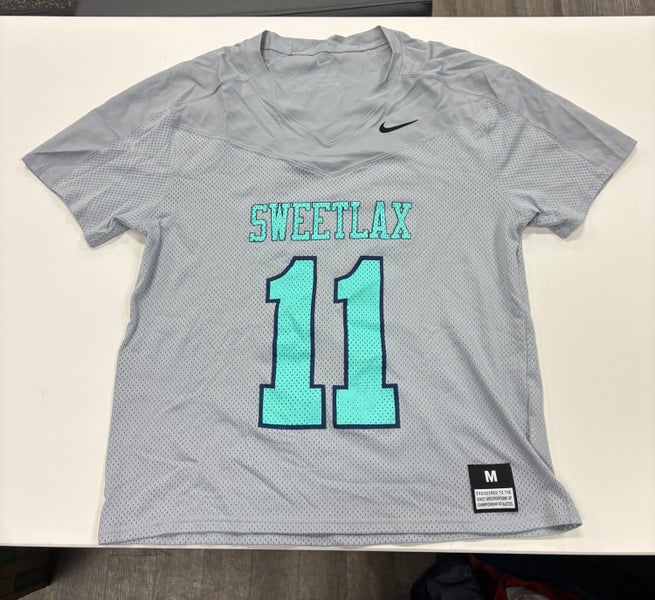 SWEETLAX FL Gray Medium Men's Nike Jersey