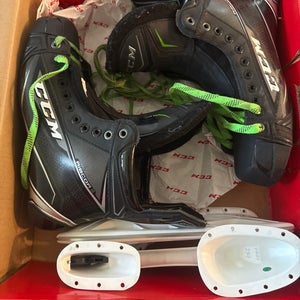New CCM RibCor Titanium Hockey Skates Regular Width Size 10D