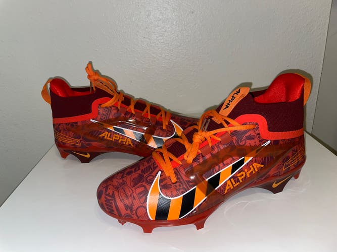 Men's Size M 12.5 (W 13.5) Nike Nike Alpha Menace Elite Mid Top Molded Cleats (New)
