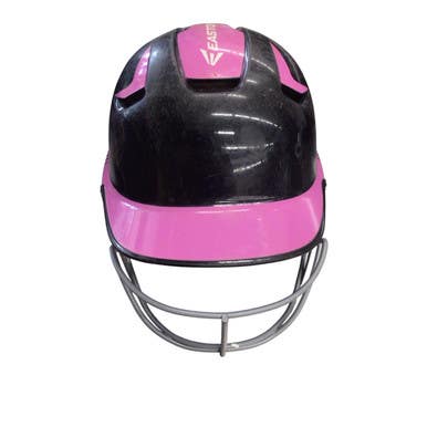 Used Easton HELMET WITH MASK Batting Helmet w/Mask Black One Size 11760-S000080811