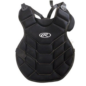 Used Rawlings CHEST PROTECTOR Catchers Chest Protector Black Intermed 11760-S000080746